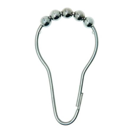 Bradley Bradley Corporation 3-1/4" Shower Curtain Hook W/ Rollers, Stainless Steel - 9540-000000